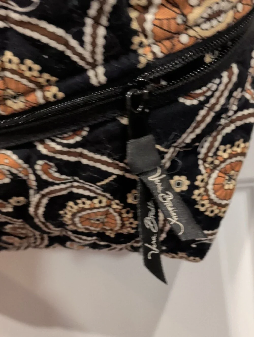 Vera Bradley Garment Bag in Black and Copper